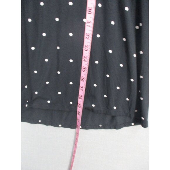 Old Navy Maternity Black Polka Dot Long Sleeve Midi Dress Size - L - Picture 6 of 9